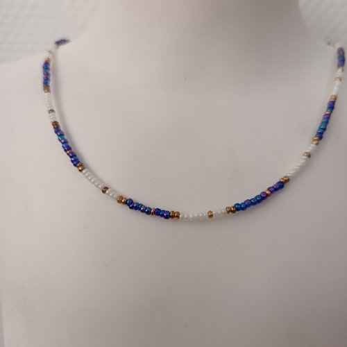 Collier ras du cou en perles fait main, multicolore, bijou artisanal tendance
