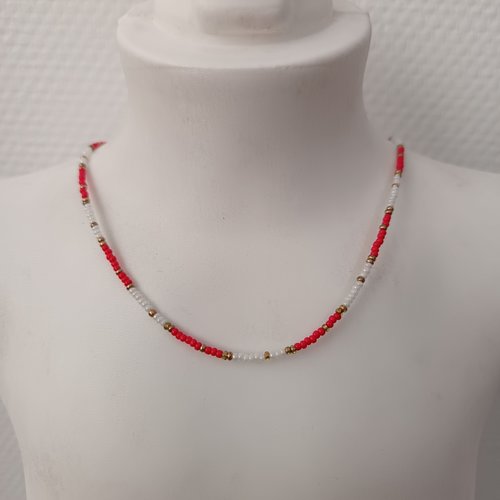 Collier ras du cou en perles fait main, multicolore, bijou artisanal tendance