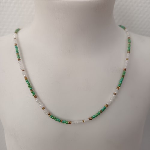 Collier ras du cou en perles fait main, multicolore, bijou artisanal tendance