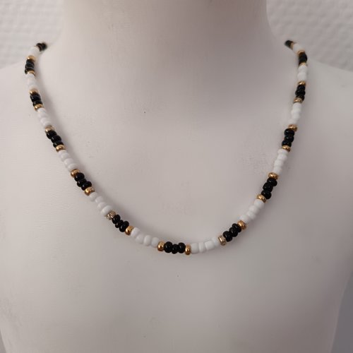 Ras du cou en perles, collier de charme artisanal, idée cadeau femme