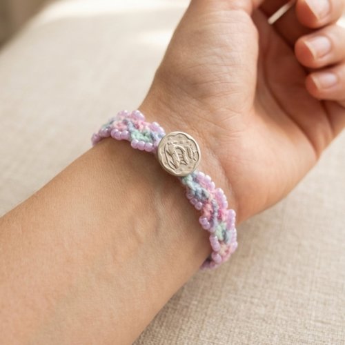 Bracelet au crochet en perles, accessoire bijou pour femme