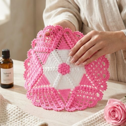 Éponge de douche fait main avec crochet, accessoire salle de bain naturel, laveur corps exfoliant, zéro déchet, idée cadeau bien-être
