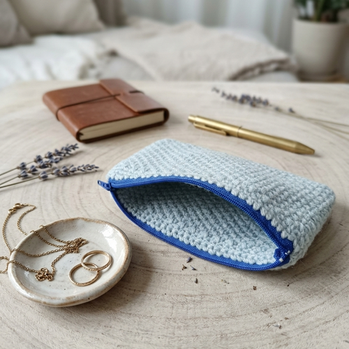 Porte feuille porte monnaie crochet,trousse rangement maquillage