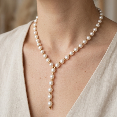 Collier ras du cou perles blanches et dorées fait main, collier y élégant mariage bohème chic femme