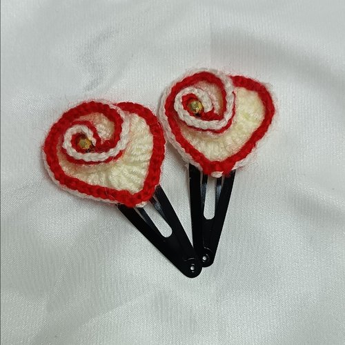 Barrette cheveux au crochet
