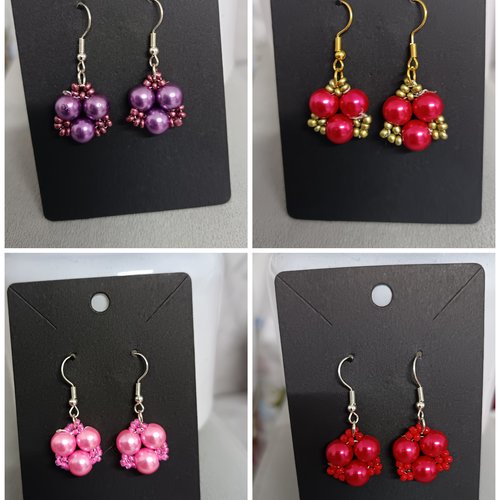 Boucles d'oreilles en perles