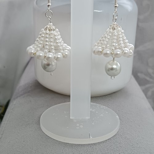 Boucles d'oreilles en perles