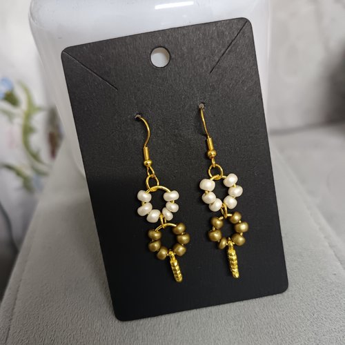 Boucles d'oreilles en perles
