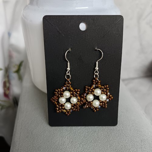 Boucles d'oreilles en perles