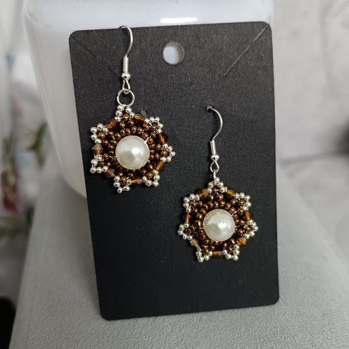 Boucles d'oreilles en perles