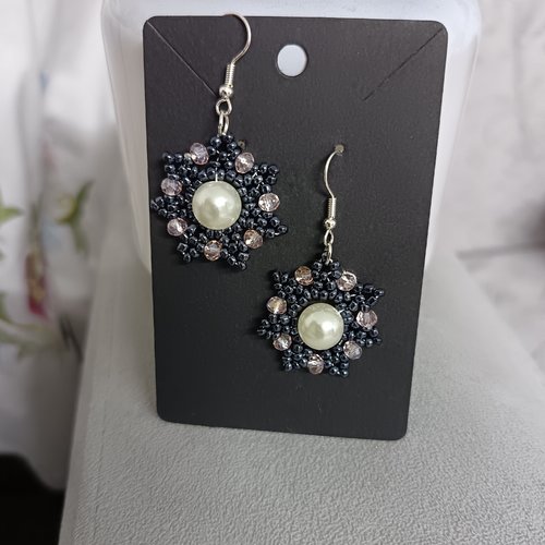 Boucles d'oreilles en perles