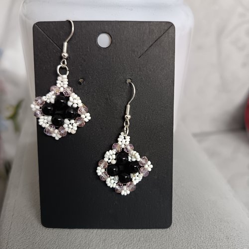 Boucles d'oreilles en perles