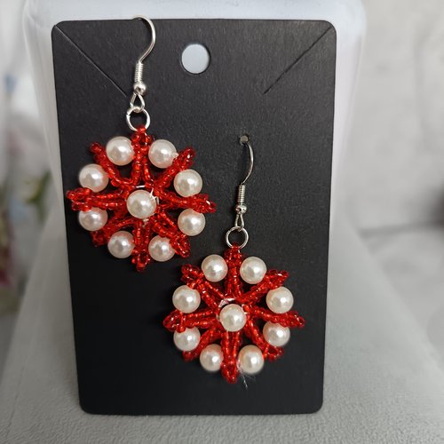 Boucles d'oreilles en perles