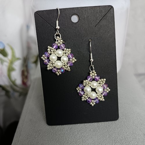 Boucles d'oreilles en perles