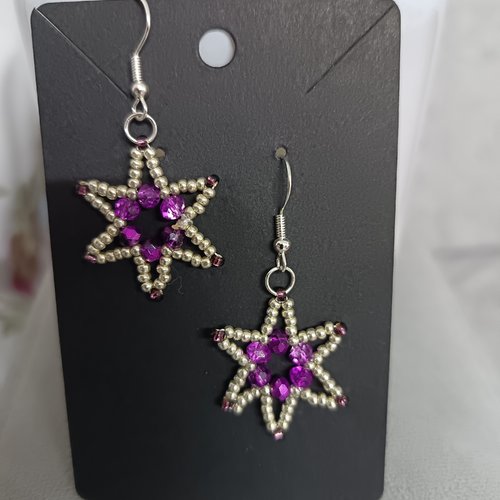 Boucles d'oreilles en perles