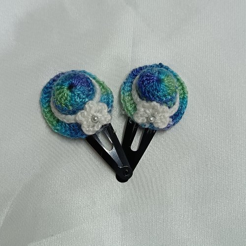 Barrette cheveux au crochet