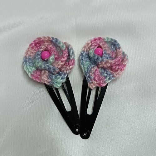 Barrette cheveux au crochet