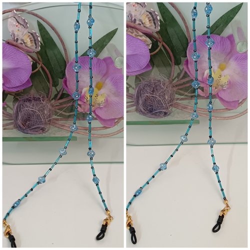 Chaîne à lunettes en perles