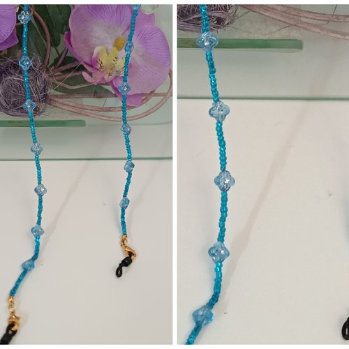 Chaîne à lunettes en perles