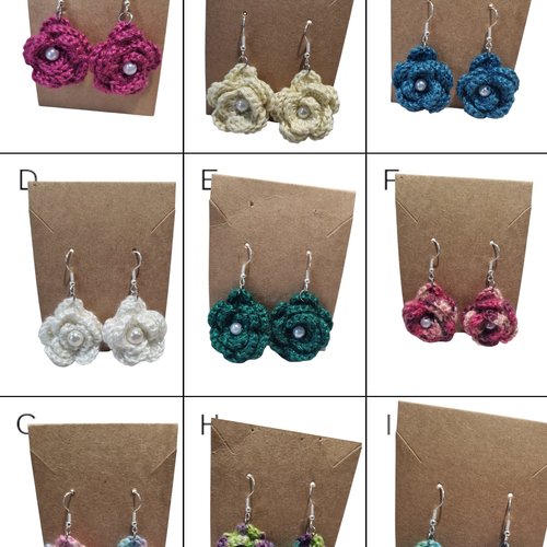 Boucles d'oreilles au crochet