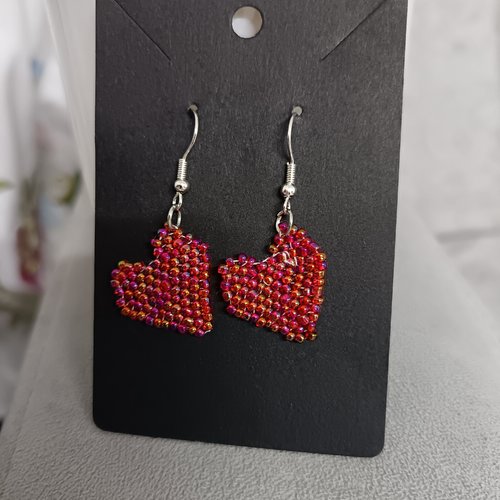 Boucles d'oreilles en perles
