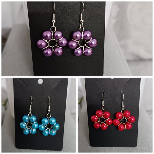 Boucles d'oreilles en perles