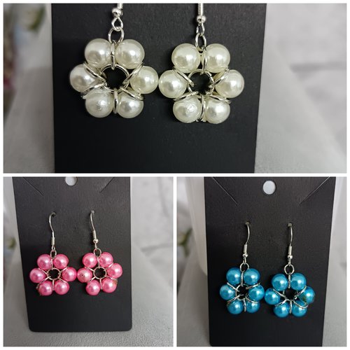 Boucles d'oreilles en perles