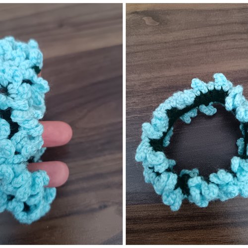 Chouchou pour cheveux au crochet