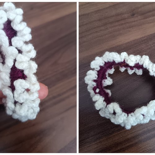 Chouchou pour cheveux au crochet