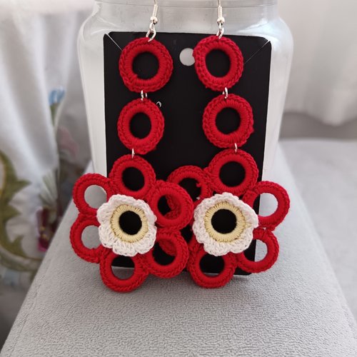 Boucles d'oreilles au crochet