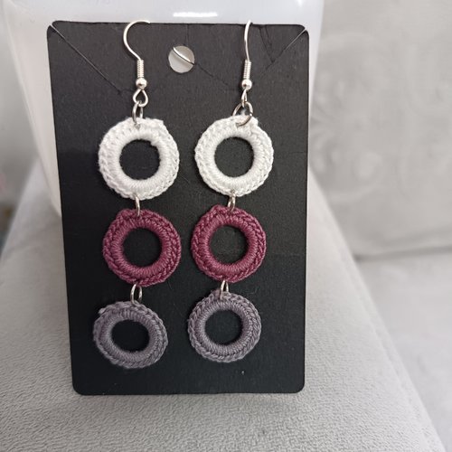 Boucles d'oreilles pendantes au crochet