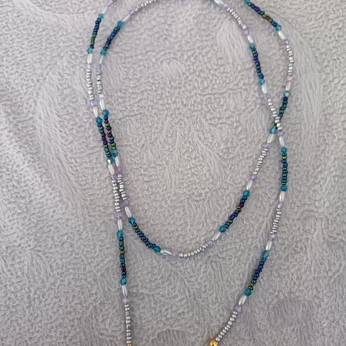 Chaîne à lunettes en perles