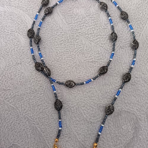Chaîne à lunettes en perles