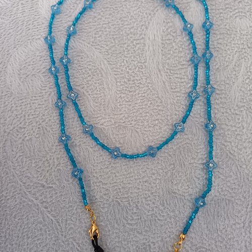 Chaîne à lunettes en perles