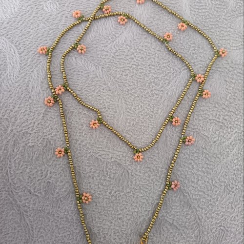 Chaîne à lunettes en perles