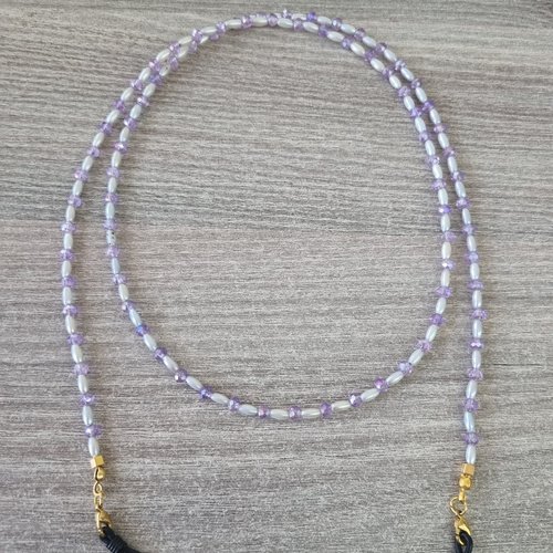 Chaîne à lunettes en perles