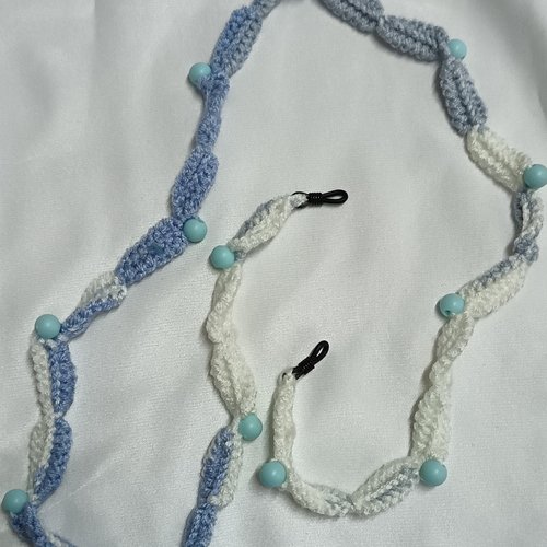Cordon pour lunettes au crochet en perles