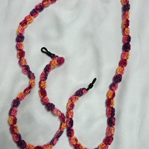 Cordon pour lunettes au crochet