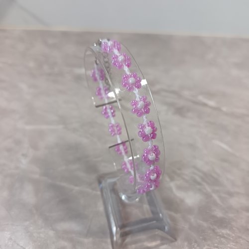 Bracelet au crochet en perles