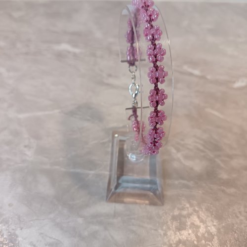 Bracelet au crochet en perles
