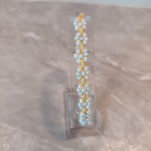 Bracelet au crochet en perles