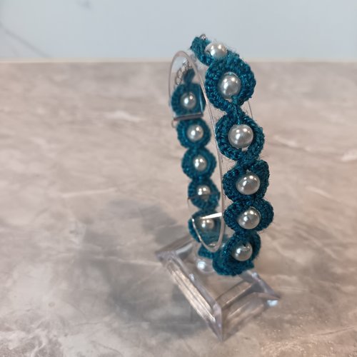 Bracelet au crochet en perles