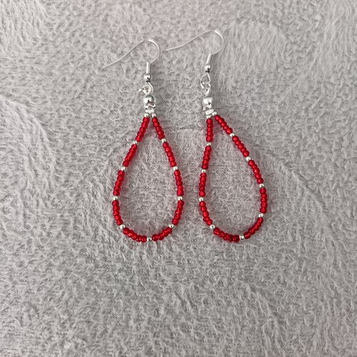 Boucles d'oreilles en perles