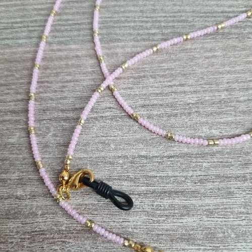 Chaîne à lunettes en perles