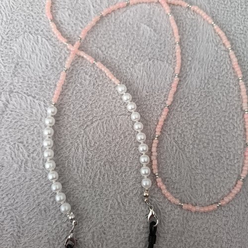 Chaîne à lunettes en perles