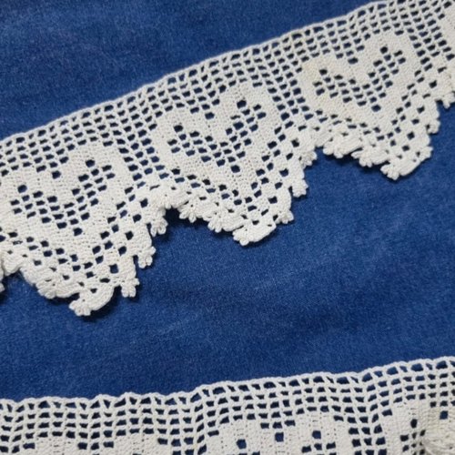 Bordure en dentelle au crochet