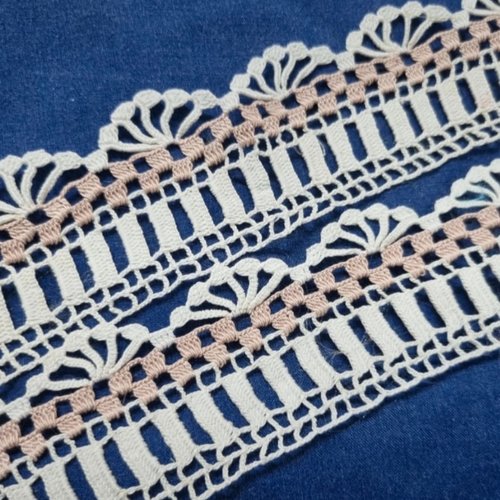 Bordure en dentelle au crochet ruban a dentelle