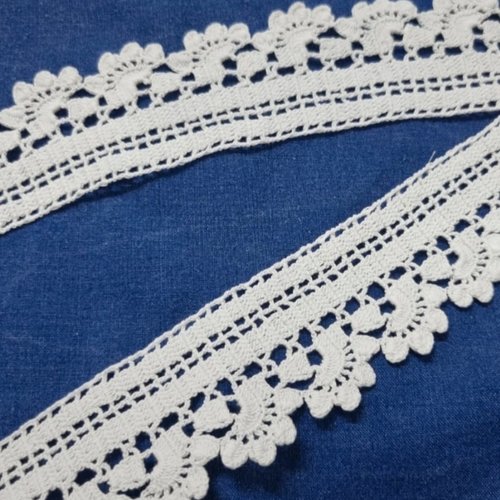 Bordure en dentelle au crochet ruban a dentelle