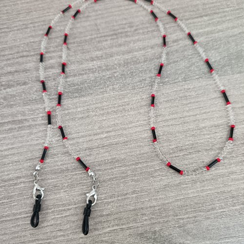Chaîne à lunettes en perles