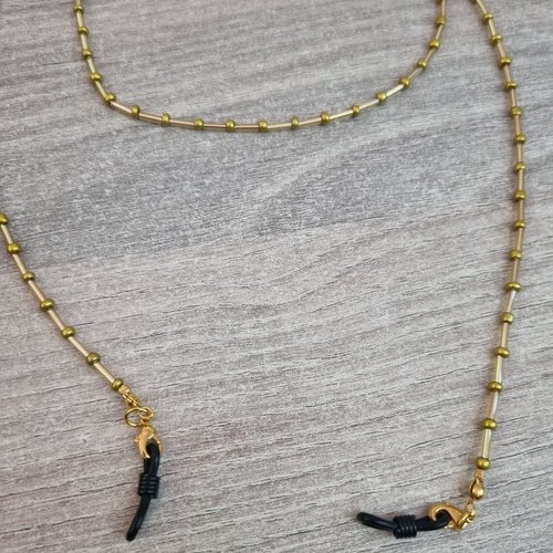 Chaîne à lunettes en perles